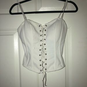Crop top , White, Forever 21